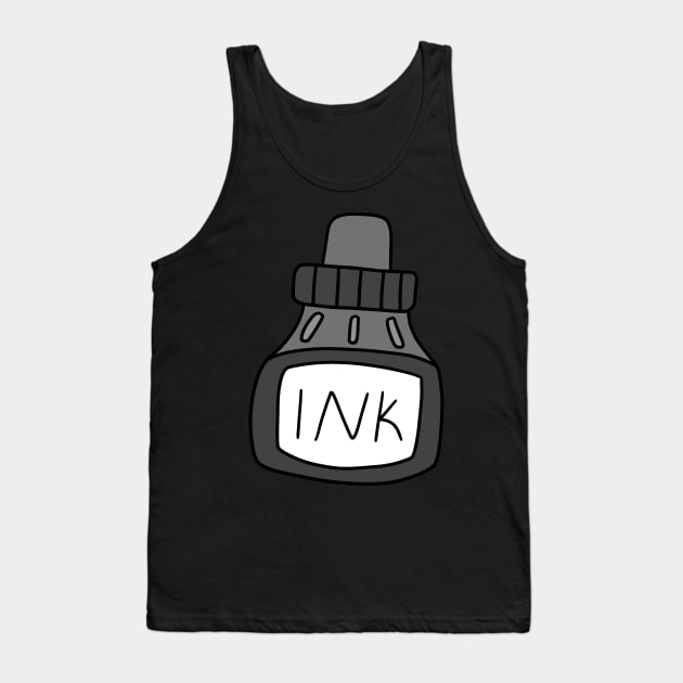 Black Ink Tank Top by saradaboru